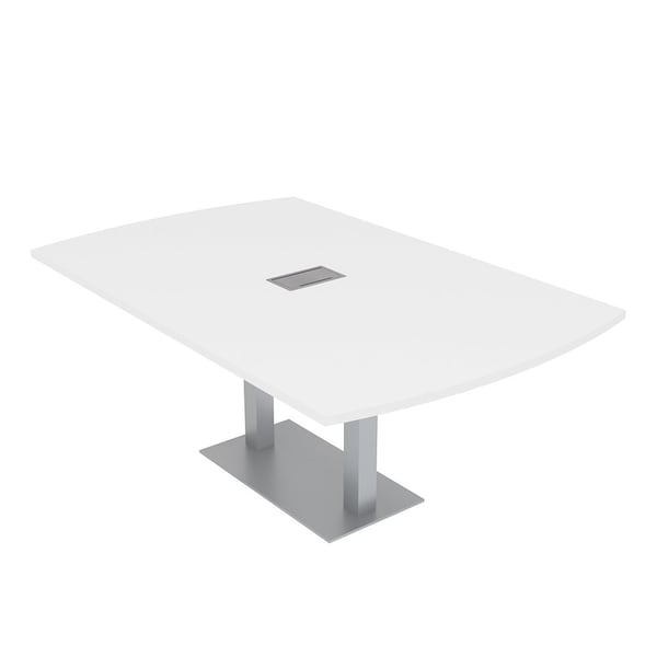 45.25 in W, 71.5 in L, 29 in H, Engineered Wood Top, White